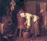 Jean Baptiste Simeon Chardin Woman at the Water Cistern painting